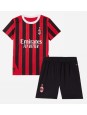 AC Milan Strahinja Pavlovic #31 Replika Hemmakläder Barn 2025-26 Kortärmad (+ byxor)
